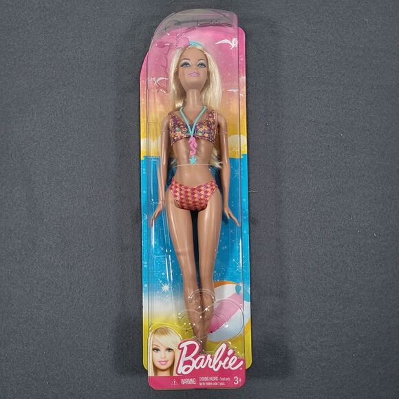 Mattel Summer Beach Barbie Doll 2012 Blonde X9598 NEW - Picture 1 of 9
